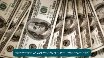 تحركات غير مسبوقة.. سعر الدولار يقلب الموازين في البنوك المصرية!